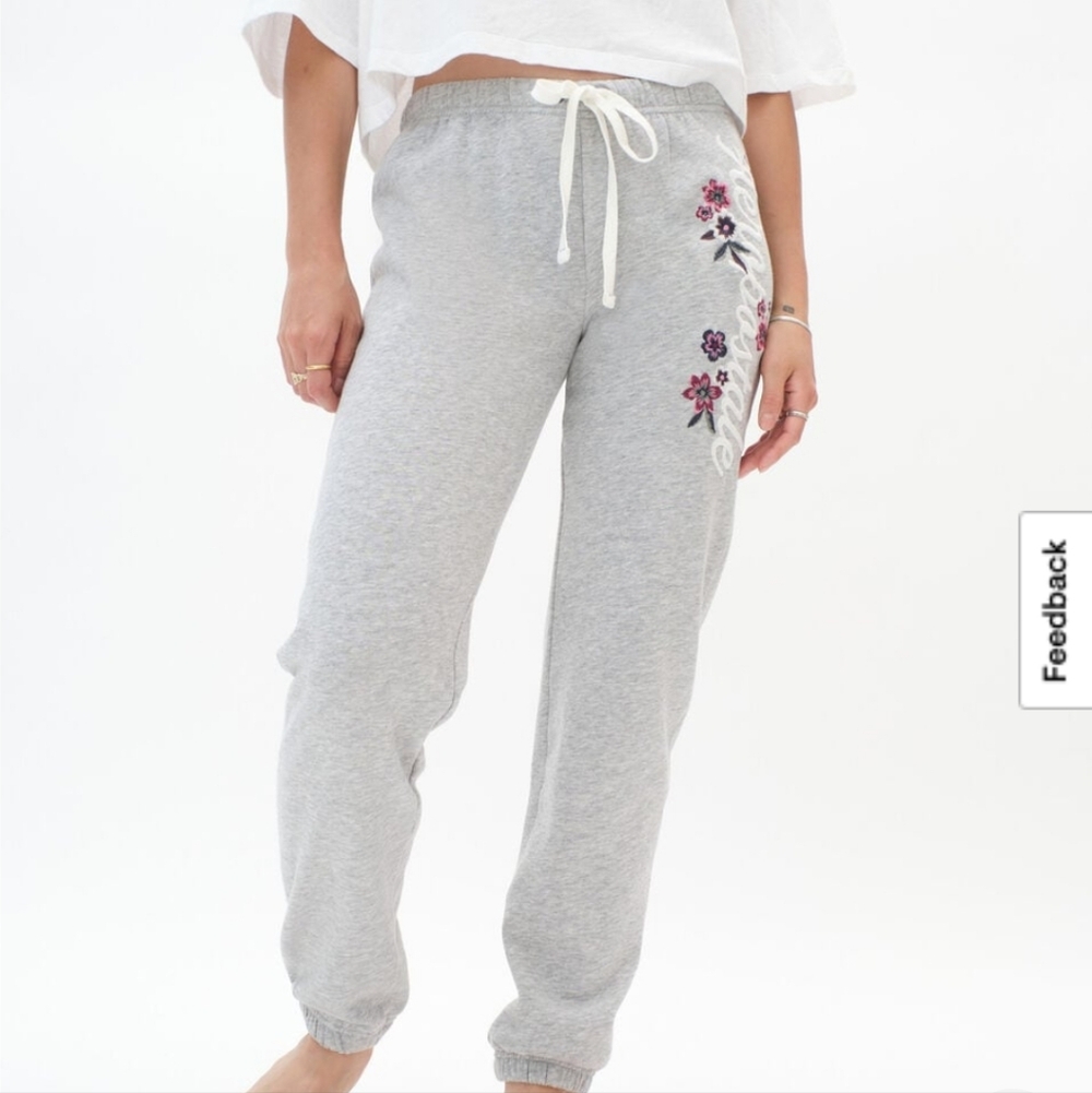 Aeropostale Floral Chinched Sweatpants Joggers XS 90s Y2K Teen #1111